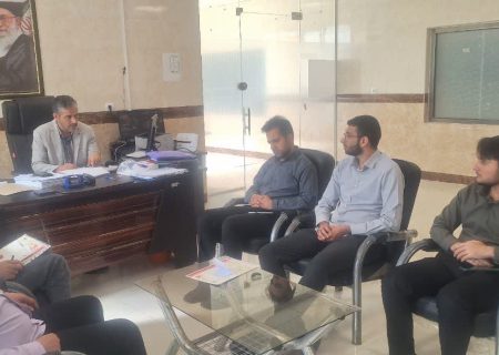 دیدار دبیر موسسه فرهنگی مردمی نغمه های عشق با ریاست اداره ورزش و جوانان اندیمشک